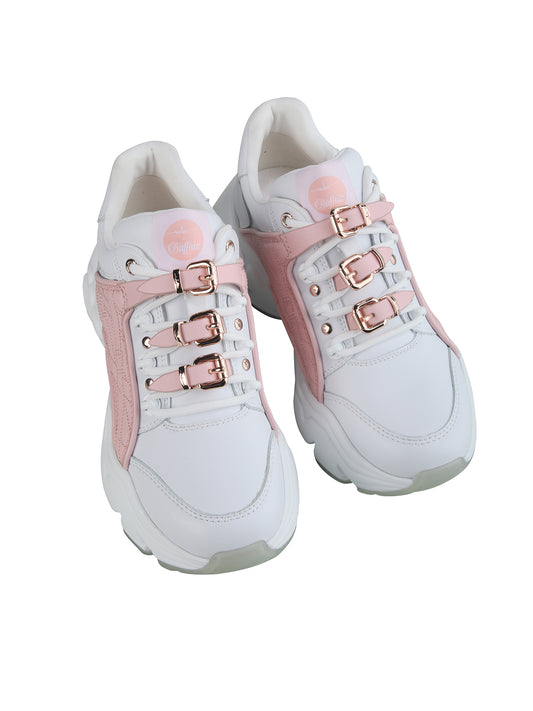 MH X BUFFALO BINARY SNEAKER WHITE/ROSE