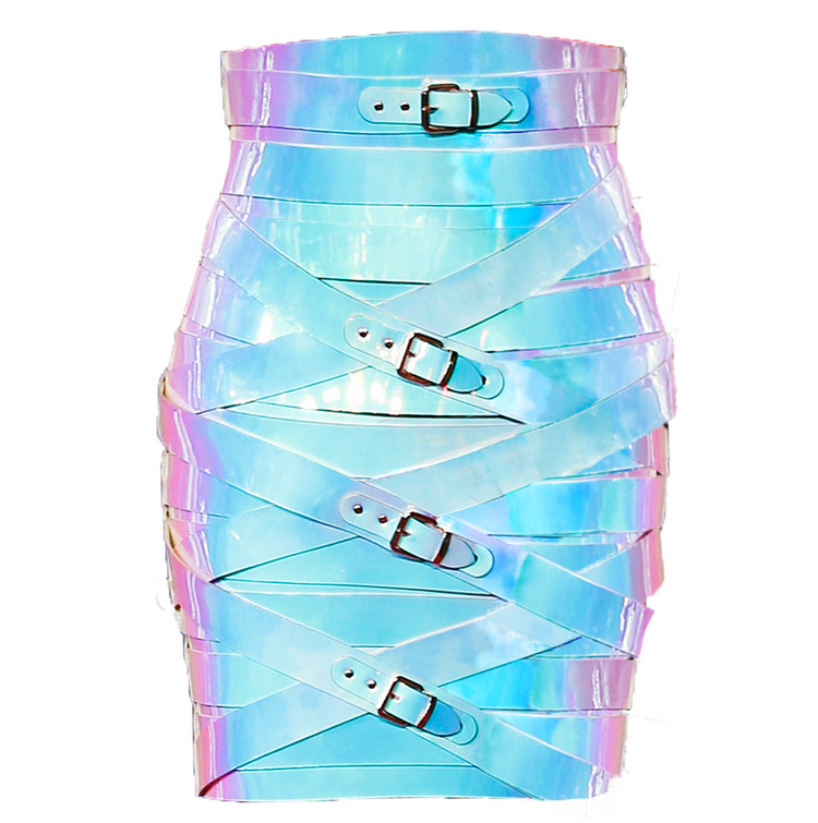 HOLOGRAPHIC STRAPSKIRT